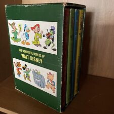 Wonderful Worlds of Walt Disney Golden Press 4 Vol. Slipcase HB Set 1965 picture