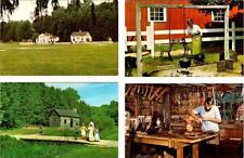 4~Postcards Bath, OH Ohio HALE HOMESTEAD~WESTERN RESERVE VILLAGE Candles~Carving picture