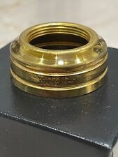 DATED UNUSED BRASS NUMBER 1  OIL  LAMP COLLAR - ORIGINAL STOCK, PATENT DATED picture