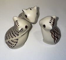 3 MMA Replica Jerboa Ceramic Art Pottery Mice Mouse Miniature Animal Figurines picture