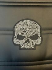 HARLEY DAVIDSON SHINY WILLIE G SKULL IRON ON SEW ON PATCH 4X4 INCH picture