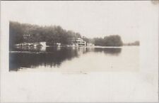 Forest Lake and Pavilion, Palmer Massachusetts RPPC Photo c1900s Postcard picture