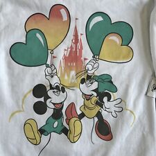 DISNEY PARKS Mickey AND Minnie Balloon Retro Pullover Sweatshirt SMALL picture