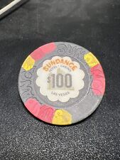 $100 sundance casino chip las vegas nevada obsolete Table Played super rare picture