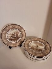 Set of 12 Wedgewood The American Sailing Ships Dinner Plates picture
