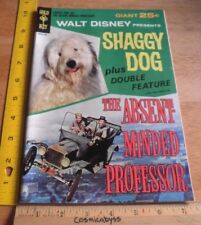 Shaggy Dog Absent Minded Professor Giant Gold Key VF 1960s Disney clean picture