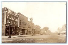 c1910's Main Street Stores Dirt Road Amboy IL RPPC Photo Antique Postcard picture