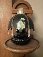 Vintage Small Rare Black Color Hobnail Fragrance Diffuser with Lamp Shade picture