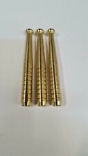 THREE  REAL BRASS METAL ONE HITTER PIPE  DUGOUT BAT 3