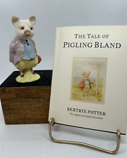 Beatrix Potter's PIGLING BLAND Figurine Made in England Pig 1956 with Book picture