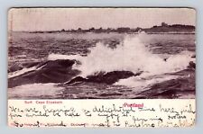 Portland OR-Oregon, Surf Cape Elizabeth, Antique Vintage c1902 Souvenir Postcard picture