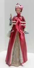 Avon 1989 Albee Award Porcelain Statue Figurine Victorian Woman Fashion Red Cape picture