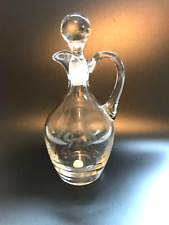 SMALL SWEDEN CLEAR CRYSTAL CRUET WITH STOPPER picture