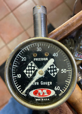Meiser Accu-Gage Precision Tire Gauge USA Checkered Flag 60 PSI NO Metric TESTED picture