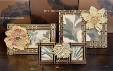 The Modern Floral Collection by Jay Strongwater Three Frame Set Signed Stunning picture