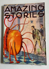 PULP:  Amazing Stories Pulp July 1934- Wild Alien cover- Life Everlasting picture