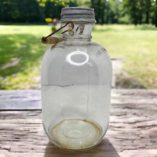 Vtg Speas Vinegar U-Savit Jar Gallon Jug Embossed Clear Glass 12