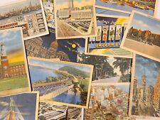 Vintage Postcards, Linen Photo Cards, Lot of 20, Writing or Blank, 1940s 1950s picture