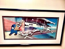 Bugs Bunny Animation Cel Baseball Bugs Signed Virgil Ross 39/750 Yer Out 33x19 picture