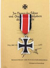 Germany 1939 Iron Cross Medal Badge 2nd Class with Ribbon - German World War II  picture