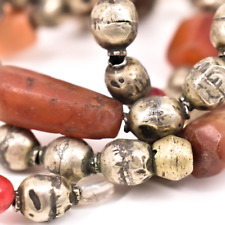 Ethiopian Silver Round Beads 34 Inch picture