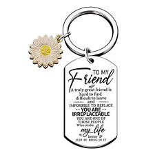  2X Friendship Keychain Best Friend Gift True Friendship Keyring To My Friend  picture