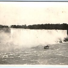 c1910s Niagara Falls, NY RPPC Tour Steam Boat Real Photo Postcard Waterfall A99 picture
