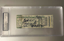Nine Inch Nails TRENT REZNOR + 4 Signed Concert Full Ticket Stub PSA/DNA SLABBED picture