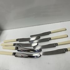 Lot Of 8 Vintage Kemp Brothers Union St Bristol Firth Stainless Ivorine Knives picture