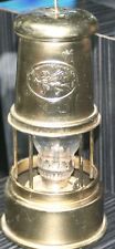 Vintage Sir Humphry Brass Miner's safety lantern picture