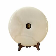 Chinese Natural White Stone Round Fengshui Home Decor Display ws1669 picture