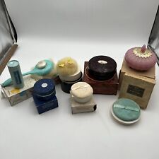 Vintage AVON Lot of 7 Perfumed Dusting Powder Beauty Dust Fluff Puff ~ NOS picture