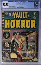 Vault of Horror #18 CGC 5.5 E.C. Comics 1951 Double Cover Pre-Code Horror picture