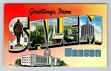 Salem WA-Washington, Scenic Greetings, LARGE LETTERs, Vintage Postcard picture
