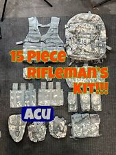 COMPLETE US Army Rifleman’s Set 15 Pcs Assault Pack, Waist Pack, Vest & More picture