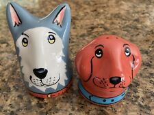 DOGZILLA Chef Dogs Ceramic Salt & Pepper Shakers Set~Candace Reiter Designs picture