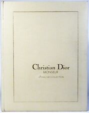 RARE Vintage '81 CHRISTIAN DIOR MONSIEUR Dealer-PROMOTIONAL Leather Book-Catalog picture