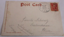 1906 NEW YORK CENTRAL NYC BATAVIA & NIAGARA FALLS RPO HANDLED POST CARD picture