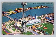 Chicago IL-Illinois, Aerial View of Chicago World Fair, Vintage Postcard picture