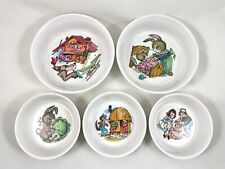 Vintage Oneida Ware Deluxe Childs Melamine Bowls - SET of 5 - 1969-70s  picture