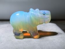 Natural Opalite Elephant Crystal Statue Home Decoration Mineral Specimen picture