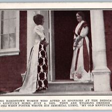 1923 Old Kentucky Home Bardstown Women Foster 1852 Dress Louisville Std A190 picture