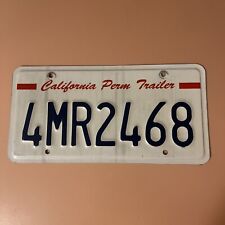 CALIFORNIA PERM TRAILER LICENSE PLATE , Sale Helps GREEN BERET FOUNDATION. Exc  picture