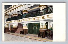 Chicago IL-Illinois, Lobby, New Brevoort, Antique, Vintage c1912 Postcard picture
