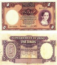 -r Reproduction - Iraq 5 dinara 1931-1942 Pick #19  138 picture