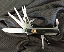 Black Swiss Scout Camping Knife Pocket Multi Tool - Free Same Day Shipping picture