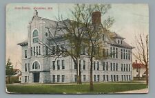 High School Waukesha Wisconsin Early 1900s Divided Back Vintage Postcard picture