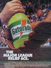 Gatorade Vintage 1984 Major League Relief Ace Original Print Ad 8.5 x 11