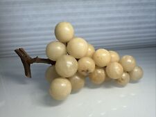 Large Vintage Italian Alabaster Stone Grape Cluster (1960's) 8.5” picture