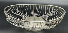 International Silver Company Silverplated Oval Wire Basket Silver in Box picture